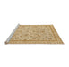 Sideview of Machine Washable Abstract Yellow Rug, wshabs3351