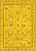 Machine Washable Oriental Yellow Traditional Rug, wshabs3351yw