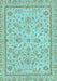 Machine Washable Oriental Light Blue Traditional Rug, wshabs3351lblu