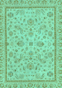 Oriental Turquoise Traditional Rug, abs3351turq