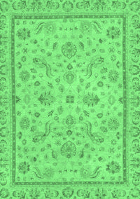 Oriental Emerald Green Traditional Rug, abs3351emgrn