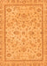 Machine Washable Oriental Orange Traditional Area Rugs, wshabs3351org