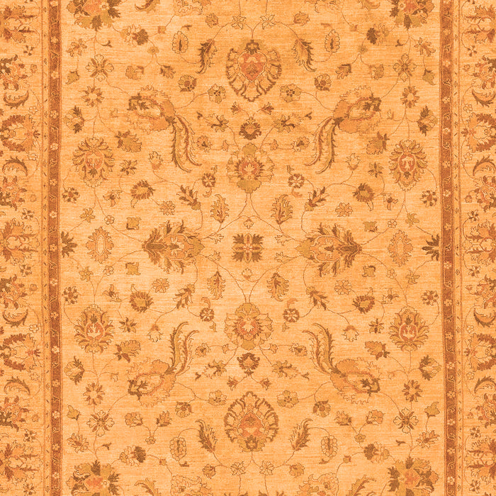 Machine Washable Oriental Orange Traditional Area Rugs, wshabs3351org