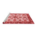 Modern Red Washable Rugs