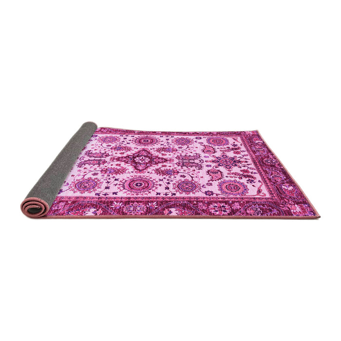 Sideview of Abstract Pink Modern Rug, abs3352pnk