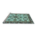 Sideview of Machine Washable Abstract Light Blue Modern Rug, wshabs3352lblu