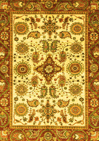 Abstract Yellow Modern Rug, abs3352yw