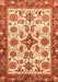 Machine Washable Abstract Orange Modern Area Rugs, wshabs3352org