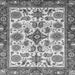 Square Machine Washable Abstract Gray Modern Rug, wshabs3352gry