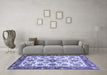 Machine Washable Abstract Blue Modern Rug in a Living Room, wshabs3352blu