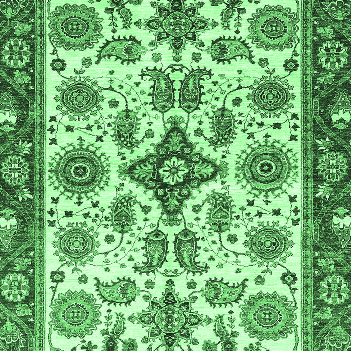 Machine Washable Abstract Emerald Green Modern Area Rugs, wshabs3352emgrn