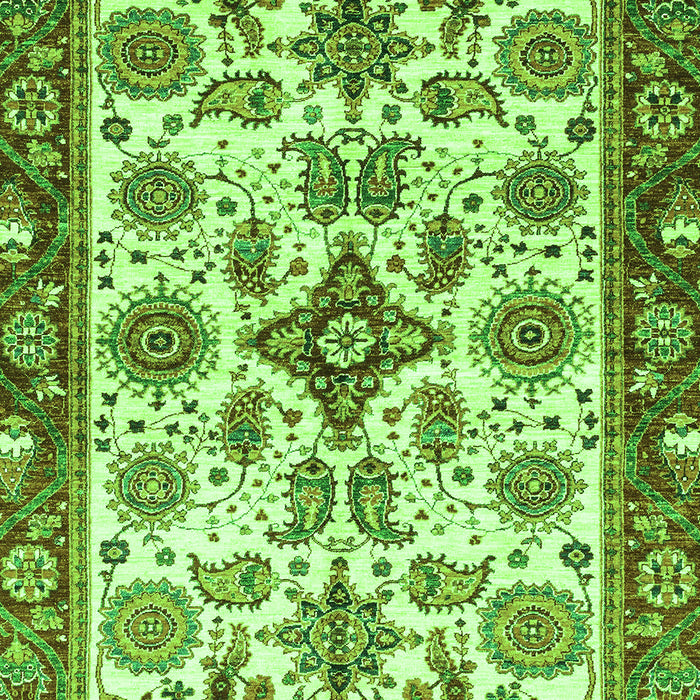 Machine Washable Abstract Green Modern Area Rugs, wshabs3352grn