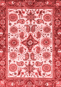 Abstract Red Modern Rug, abs3352red