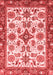 Abstract Red Modern Area Rugs