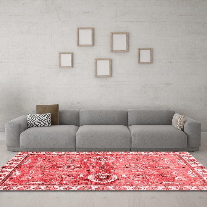 Traditional Red Washable Rugs