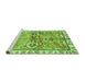 Sideview of Machine Washable Oriental Green Traditional Area Rugs, wshabs3353grn