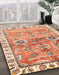 Abstract Red Oriental Rug in Family Room, abs3353