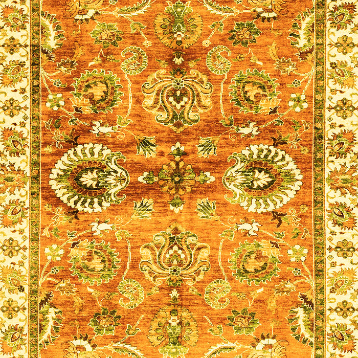 Oriental Yellow Traditional Rug, abs3353yw
