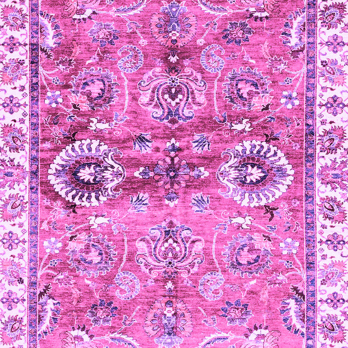 Machine Washable Oriental Purple Traditional Area Rugs, wshabs3353pur