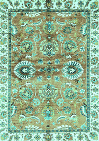 Oriental Turquoise Traditional Rug, abs3353turq