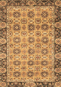 Abstract Brown Modern Rug, abs3354brn