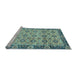 Sideview of Machine Washable Abstract Light Blue Modern Rug, wshabs3354lblu