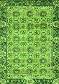 Abstract Green Modern Rug, abs3354grn