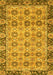 Machine Washable Abstract Yellow Modern Rug, wshabs3354yw