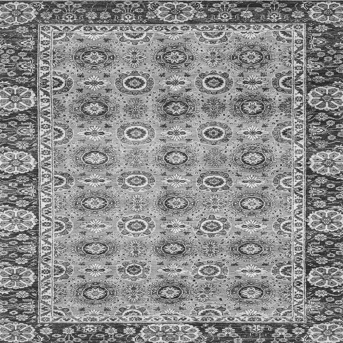 Square Machine Washable Abstract Gray Modern Rug, wshabs3354gry