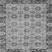 Square Machine Washable Abstract Gray Modern Rug, wshabs3354gry