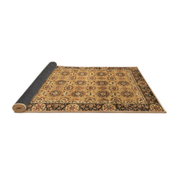 Sideview of Abstract Brown Modern Rug, abs3354brn
