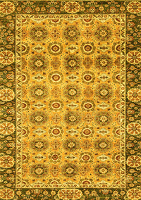 Abstract Yellow Modern Rug, abs3354yw