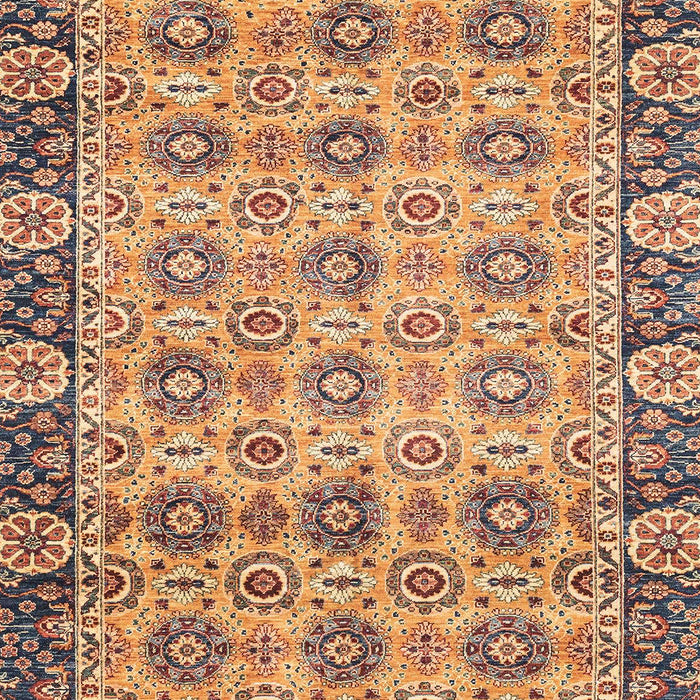 Machine Washable Abstract Chestnut Brown Rug, wshabs3354