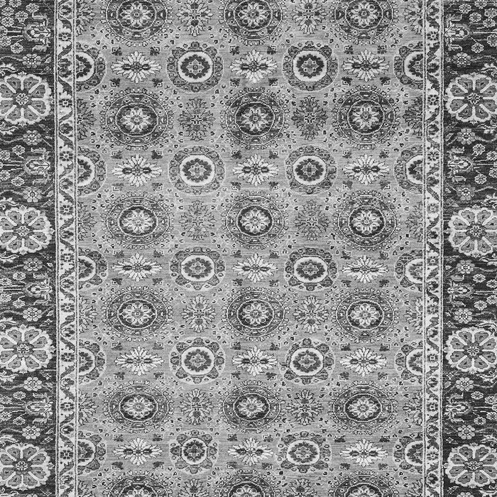 Machine Washable Abstract Gray Modern Rug, wshabs3354gry