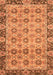 Machine Washable Abstract Orange Modern Area Rugs, wshabs3354org