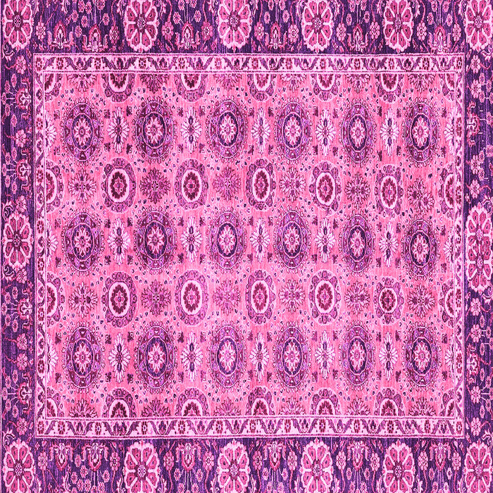 Square Abstract Pink Modern Rug, abs3354pnk