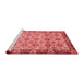 Modern Red Washable Rugs