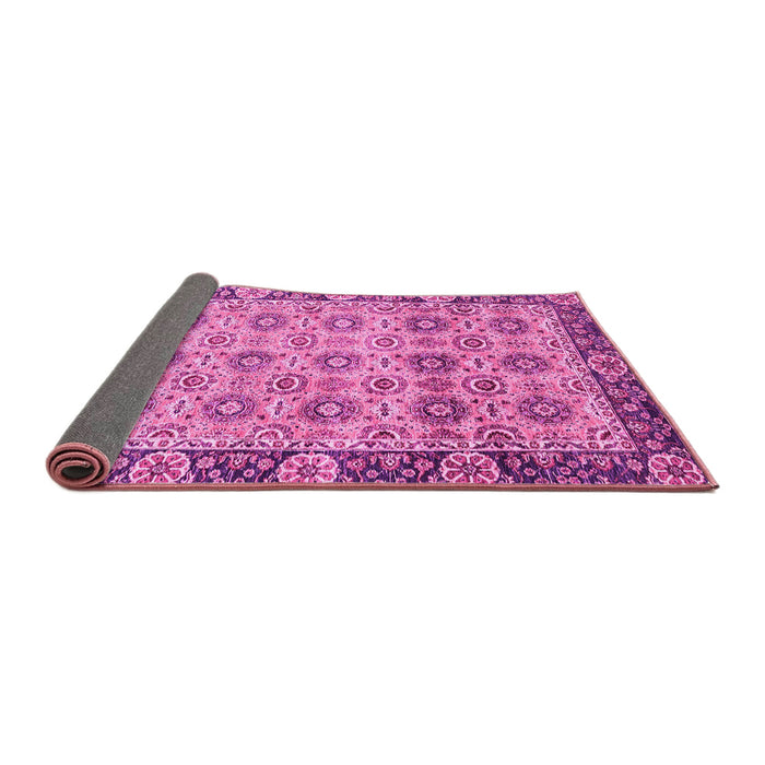Sideview of Abstract Pink Modern Rug, abs3354pnk