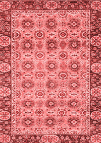 Abstract Red Modern Rug, abs3354red