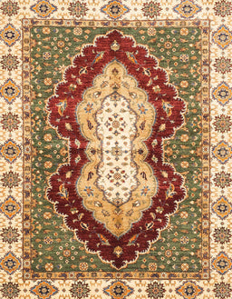Abstract Yellow Modern Rug, abs3355
