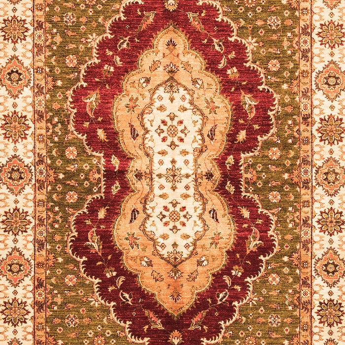 Machine Washable Abstract Orange Modern Area Rugs, wshabs3355org