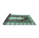 Sideview of Abstract Light Blue Modern Rug, abs3355lblu