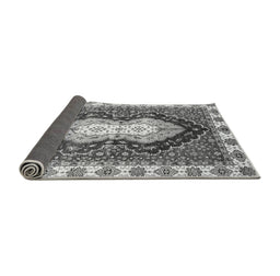 Sideview of Abstract Gray Modern Rug, abs3355gry