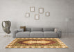 Machine Washable Abstract Brown Modern Rug in a Living Room,, wshabs3355brn