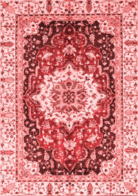 Abstract Red Modern Rug, abs3356red