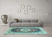 Machine Washable Abstract Light Blue Modern Rug in a Living Room, wshabs3356lblu