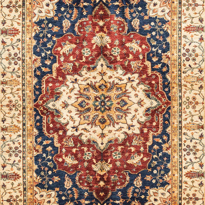 Machine Washable Abstract Brown Red Rug, wshabs3356