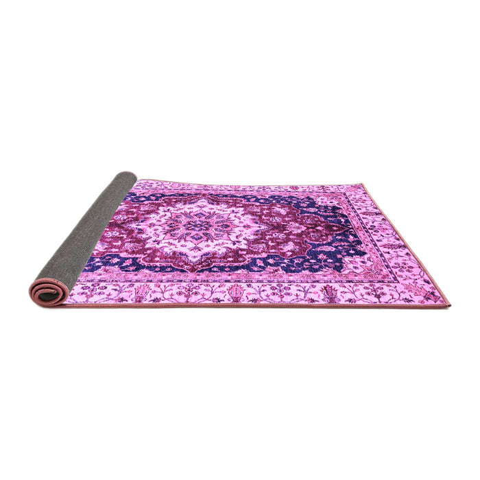 Sideview of Abstract Purple Modern Rug, abs3356pur