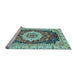 Sideview of Machine Washable Abstract Light Blue Modern Rug, wshabs3356lblu