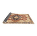 Sideview of Abstract Chestnut Red Modern Rug, abs3357